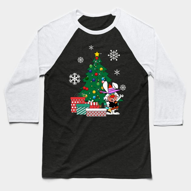 Ricochet Rabbit Around The Christmas Tree Baseball T-Shirt by Nova5